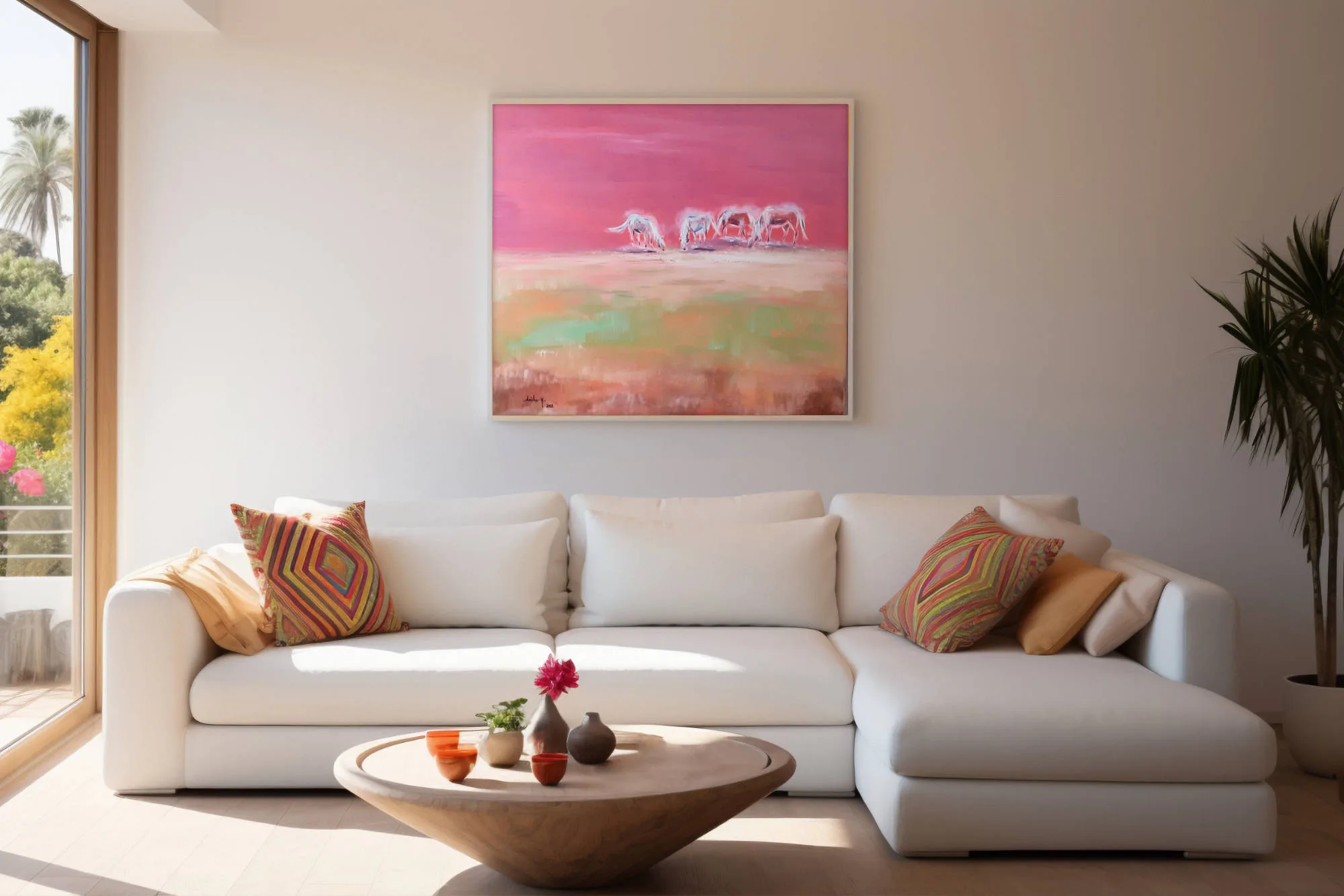 Peinture personnalisée chevaux